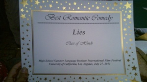 We won! Best Romantic Comedy